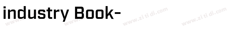industry Book字体转换